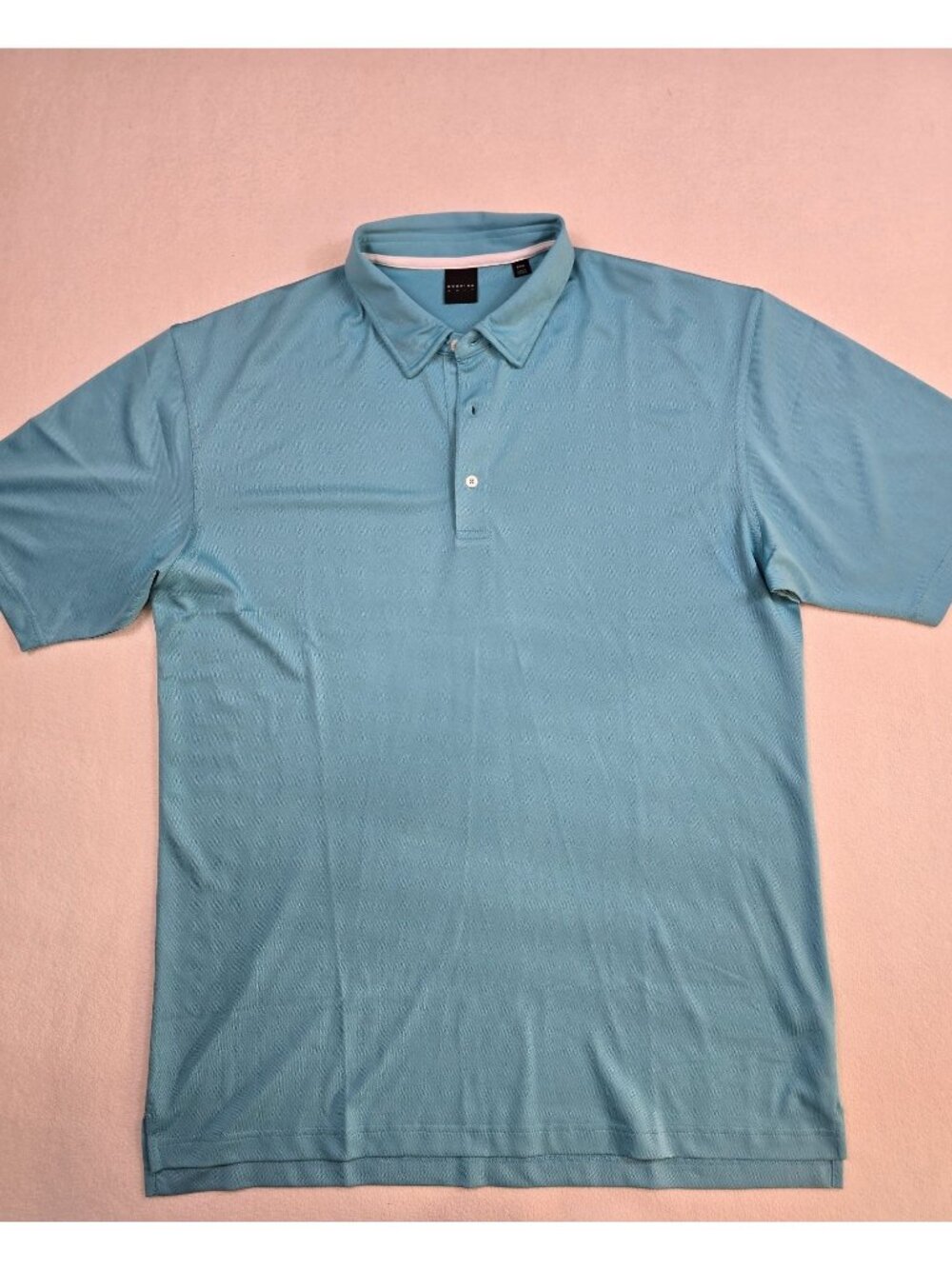 Dunning Golf Mens Light Blue Polo Shirt XXXL Short Sleeve